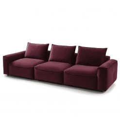 Studio Copenhagen Grand canapé Buckley I - Velours Shyla: Aubergine