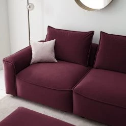 Studio Copenhagen Grand canapé Buckley I - Velours Shyla: Aubergine -Meubles de salon Soldes 1000217675 210120 11203200066 DETAILS P000000001000217675