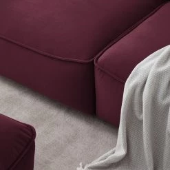 Studio Copenhagen Grand canapé Buckley I - Velours Shyla: Aubergine -Meubles de salon Soldes 1000217675 210120 11203200067 DETAILS P000000001000217675