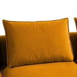 Studio Copenhagen Canapé d’angle Buckley I - Velours Shyla: Orange jaune - Méridienne courte à gauche (vue de face) -Meubles de salon Soldes 1000217929 201119 12203400356 DETAILS P000000001000217929