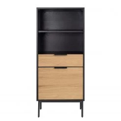 Studio Copenhagen Étagère Xavi - Placage en bois véritable / Métal - Chêne / Chêne noir -Meubles de salon Soldes 1000218026 220107 12570000080 DETAILS P000000001000218026