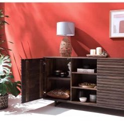 Studio Copenhagen Buffet Kirley III - Acacia massif - Acacia foncé -Meubles de salon Soldes 1000218057 210420 08100400005 DETAILS P000000001000218057