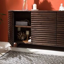 Studio Copenhagen Buffet Kirley I - Acacia massif - Acacia foncé -Meubles de salon Soldes 1000218062 210608 14180000015 DETAILS P000000001000218062