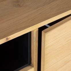 Studio Copenhagen Meuble TV Flox I - Placage en bois véritable / Métal -Chêne / Noir 23 Studio Copenhagen Meuble TV Flox I - Placage en bois véritable / Métal -Chêne / Noir -Meubles de salon Soldes 1000218126 210720 12013300005 DETAILS P000000001000218126