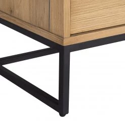 Studio Copenhagen Meuble TV Flox II - Placage en bois véritable / Métal -Chêne / Noir 24 Studio Copenhagen Meuble TV Flox II - Placage en bois véritable / Métal -Chêne / Noir -Meubles de salon Soldes 1000218134 210720 12062500010 DETAILS P000000001000218134