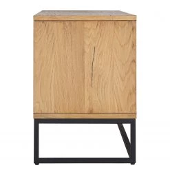 Studio Copenhagen Meuble TV Flox II - Placage en bois véritable / Métal -Chêne / Noir 20 Studio Copenhagen Meuble TV Flox II - Placage en bois véritable / Métal -Chêne / Noir -Meubles de salon Soldes 1000218134 210720 12091600017 DETAILS P000000001000218134