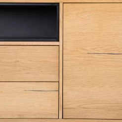 Studio Copenhagen Buffet Flox II - Placage en bois véritable / Métal -Chêne / Noir 23 Studio Copenhagen Buffet Flox II - Placage en bois véritable / Métal -Chêne / Noir -Meubles de salon Soldes 1000218135 210901 08134800024 DETAILS P000000001000218135