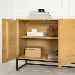 Studio Copenhagen Buffet Flox II - Placage en bois véritable / Métal -Chêne / Noir 22 Studio Copenhagen Buffet Flox II - Placage en bois véritable / Métal -Chêne / Noir -Meubles de salon Soldes 1000218135 211020 14143800060 DETAILS P000000001000218135