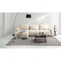 Studio Copenhagen Canapé d’angle Buckley II - Tissu Saia: Beige - Méridienne courte à gauche (vue de face) -Meubles de salon Soldes 1000218155 210215 12151300476 MOOD DETAILS P000000001000218155 mood