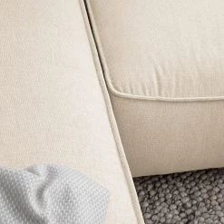 Studio Copenhagen Canapé d’angle Buckley II - Tissu Saia: Beige - Méridienne courte à gauche (vue de face) -Meubles de salon Soldes 1000218155 210215 12151300480 DETAILS P000000001000218155