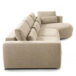 Studio Copenhagen Canapé d’angle Willows II - Tissu Amila: Beige - Méridienne longue à droite (vue de face) -Meubles de salon Soldes 1000218193 201215 18325600128 DETAILS P000000001000218193