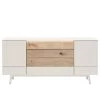 GWINNER Buffet Misano - Blanc / Chêne sauvage - Avec éclairage 2 GWINNER Buffet Misano - Blanc / Chêne sauvage - Avec éclairage -Meubles de salon Soldes 1000218324 200828 11273000096 IMAGE P000000001000218324