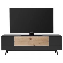GWINNER Ensemble meubles TV Misano II (3 élém.) - Placage en bois véritable / Verre - Planches de chêne / Gris - Anthracite / Chêne sauvage - Sans éclairage 12 GWINNER Ensemble meubles TV Misano II (3 élém.) - Placage en bois véritable / Verre - Planches de chêne / Gris - Anthracite / Chêne sauvage - Sans éclairage -Meubles de salon Soldes 1000218329 200828 11280800134 DETAILS P000000001000218329