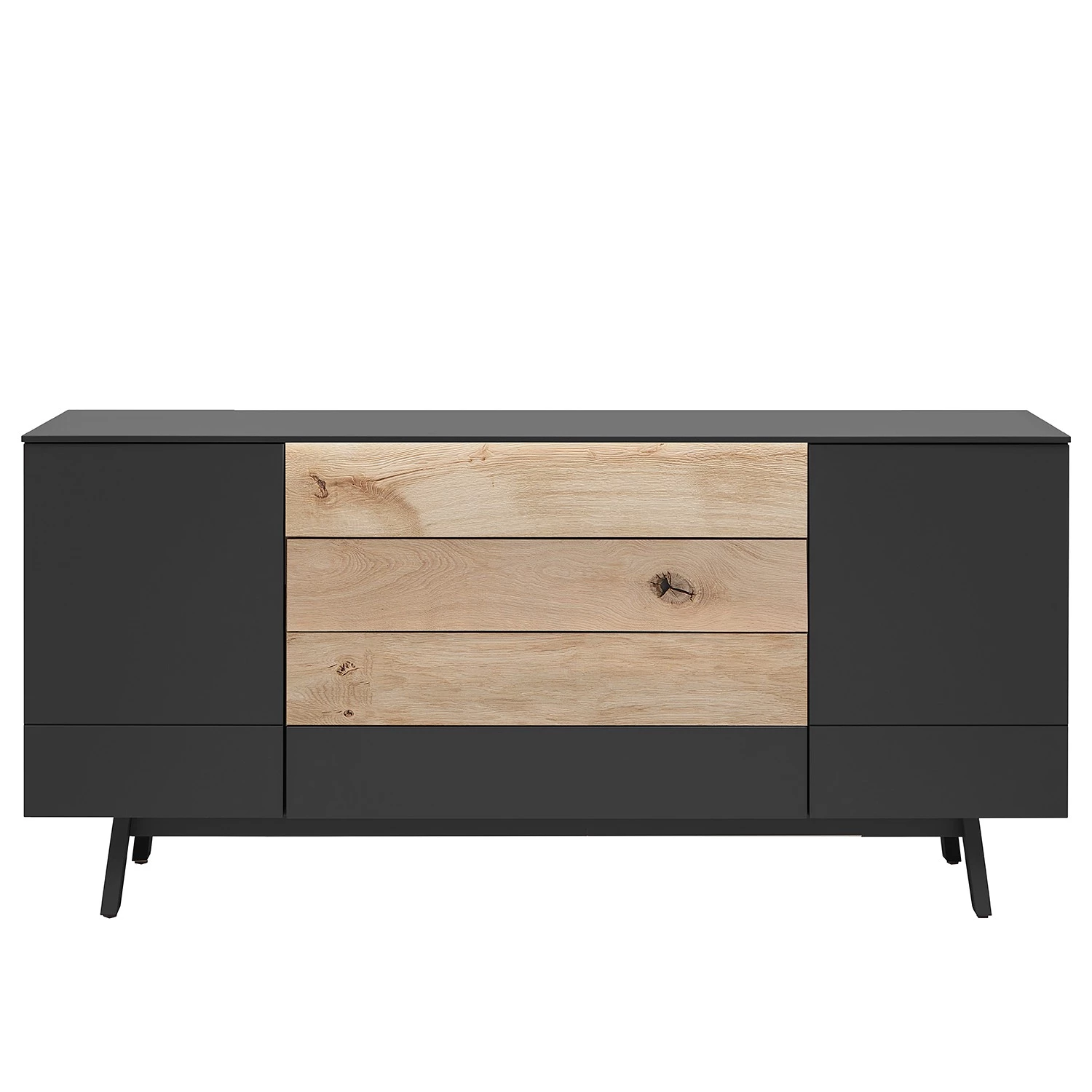 GWINNER Buffet Misano - Anthracite / Chêne sauvage - Sans éclairage 3 GWINNER Buffet Misano - Anthracite / Chêne sauvage - Sans éclairage