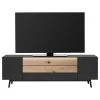 GWINNER Meuble TV Misano - Placage en bois véritable - Gris Sahara / Planches de chêne - Anthracite / Chêne sauvage - Avec éclairage 2 GWINNER Meuble TV Misano - Placage en bois véritable - Gris Sahara / Planches de chêne - Anthracite / Chêne sauvage - Avec éclairage -Meubles de salon Soldes 1000218345 200828 11294300226 IMAGE P000000001000218345