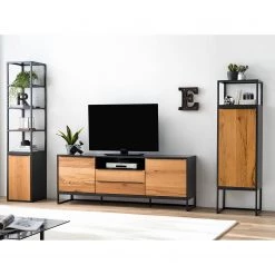 Red Living Armoire Barview I - Placage en chêne - Chêne / Anthracite 22 Red Living Armoire Barview I - Placage en chêne - Chêne / Anthracite -Meubles de salon Soldes 1000218361 210413 12580700015 MOOD DETAILS P000000001000218361 mood