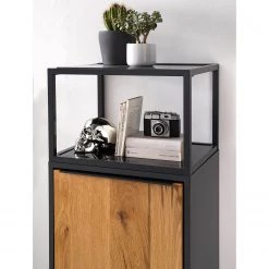 Red Living Armoire Barview I - Placage en chêne - Chêne / Anthracite 35 Red Living Armoire Barview I - Placage en chêne - Chêne / Anthracite -Meubles de salon Soldes 1000218361 210413 12581100018 DETAILS P000000001000218361