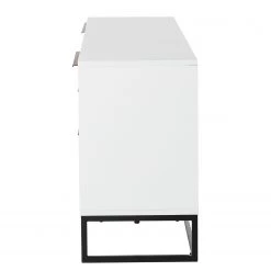 Fredriks Meuble TV White Hall I - Blanc mat / Noir -Meubles de salon Soldes 1000218366 210311 10575200003 DETAILS P000000001000218366