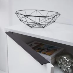 Fredriks Meuble TV White Hall I - Blanc mat / Noir -Meubles de salon Soldes 1000218366 210316 08055600005 DETAILS P000000001000218366