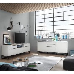 Fredriks Buffet White Hall II - Blanc mat / Noir 25 Fredriks Buffet White Hall II - Blanc mat / Noir -Meubles de salon Soldes 1000218367 210303 08540300001 MOOD DETAILS P000000001000218367 mood