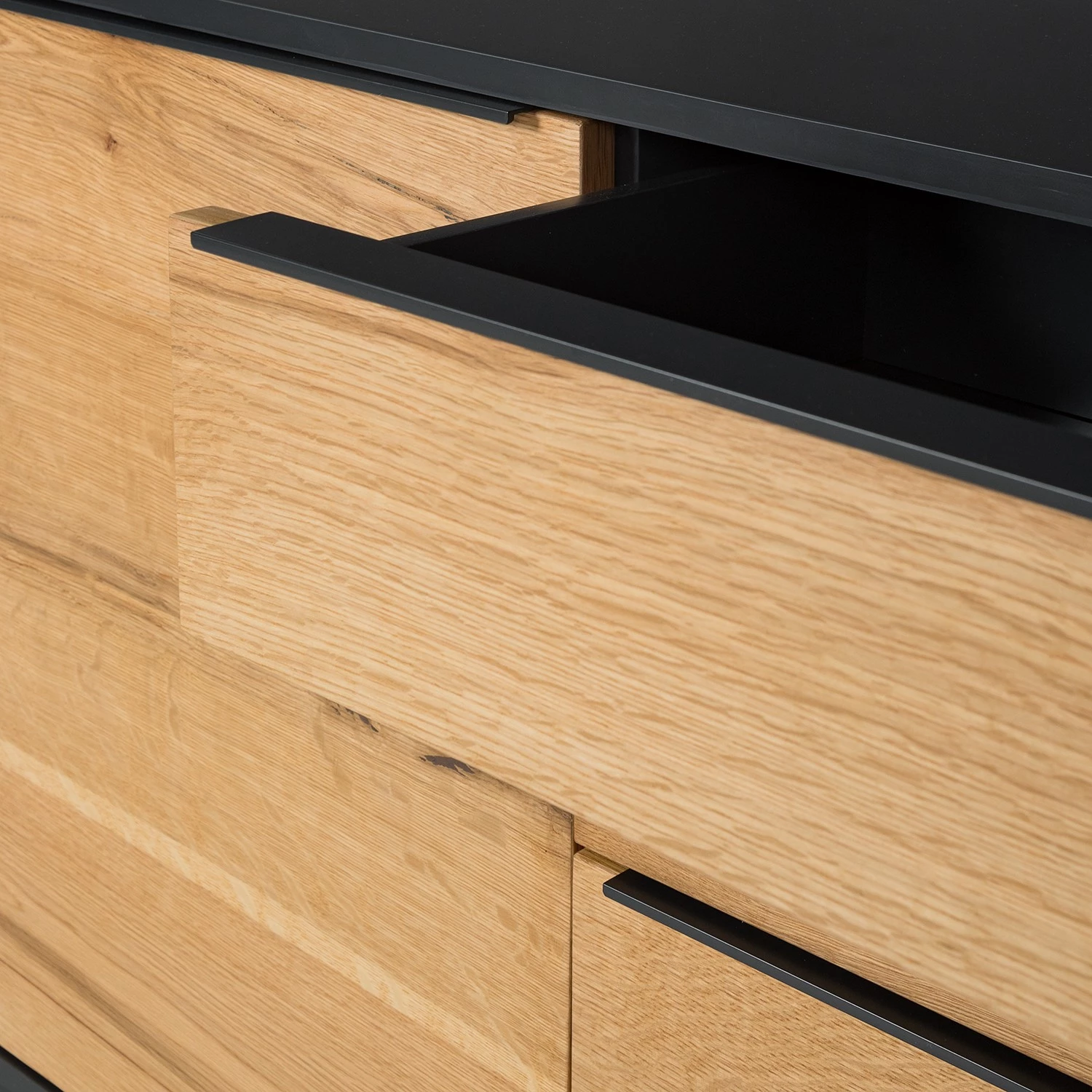 Red Living Buffet Barview I - Placage en chêne - Chêne / Anthracite 19 Red Living Buffet Barview I - Placage en chêne - Chêne / Anthracite – Image 17