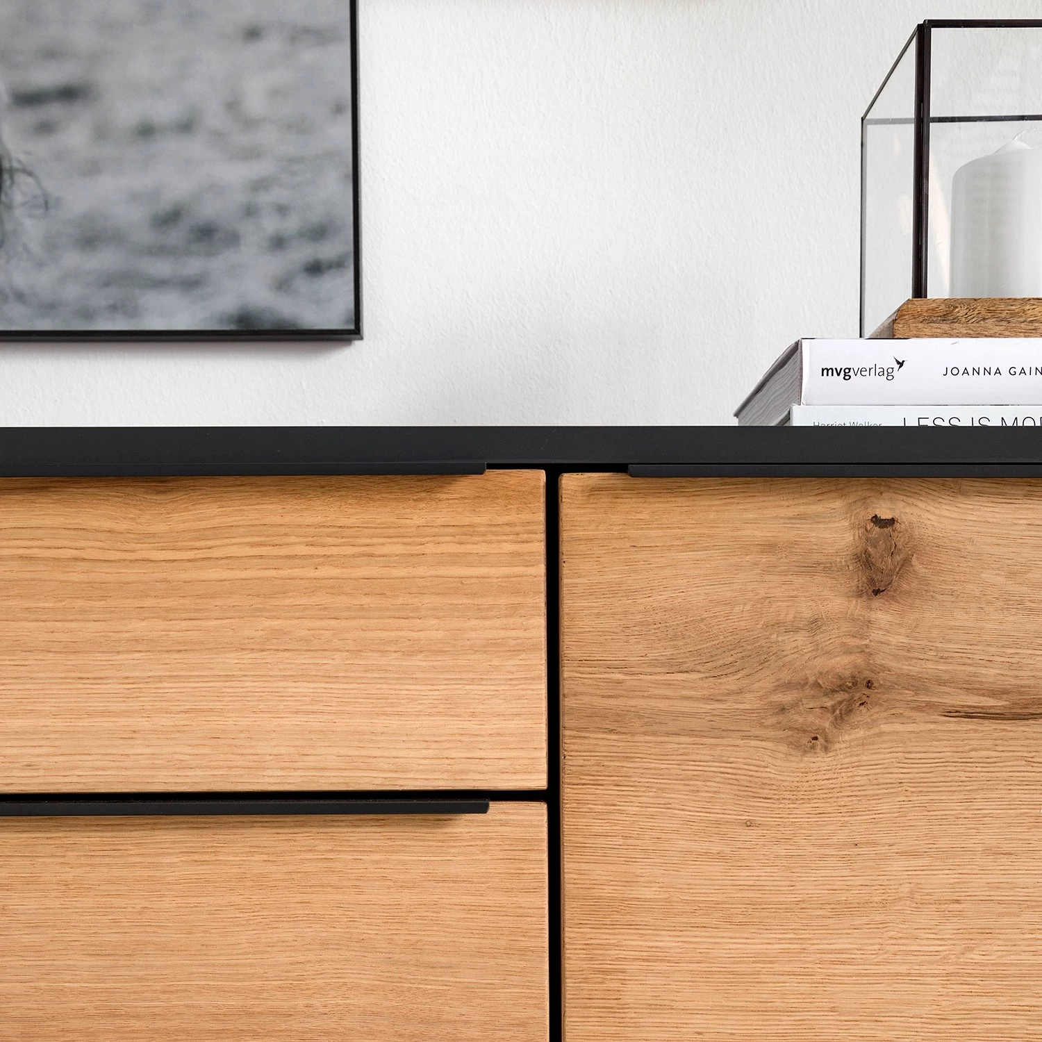 Red Living Buffet Barview I - Placage en chêne - Chêne / Anthracite 15 Red Living Buffet Barview I - Placage en chêne - Chêne / Anthracite – Image 13