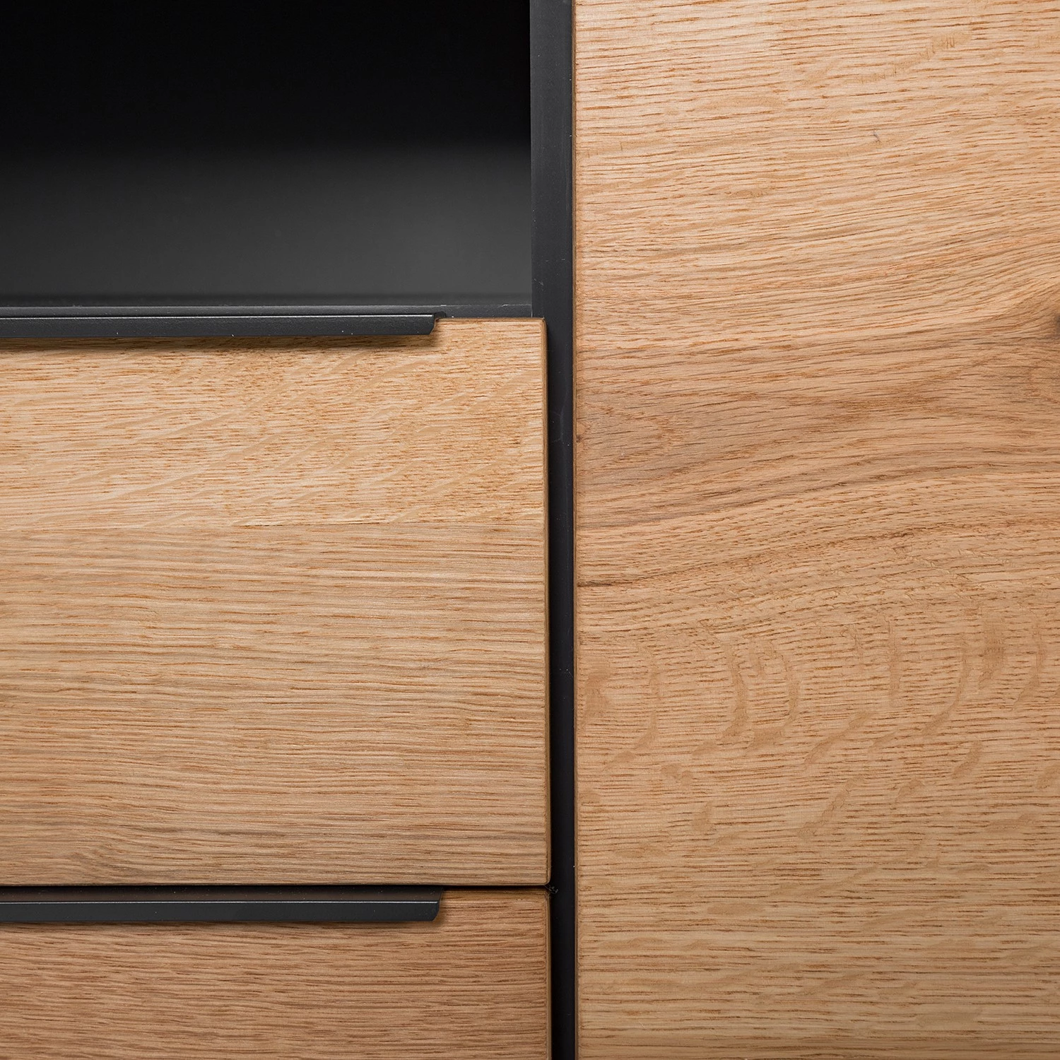 Red Living Buffet Barview II - Placage en chêne - Chêne / Anthracite 16 Red Living Buffet Barview II - Placage en chêne - Chêne / Anthracite – Image 14