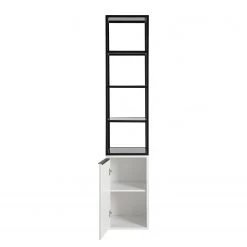 Fredriks Étagère White Hall - Blanc mat / Noir -Meubles de salon Soldes 1000218374 210121 14233000002 DETAILS P000000001000218374