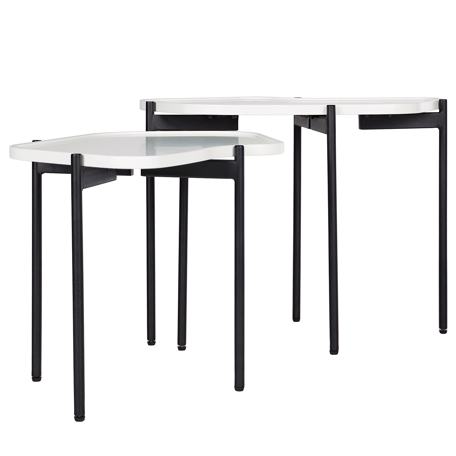 Red Living Bouts de canapé Morand (lot de 2) - Blanc 8 Red Living Bouts de canapé Morand (lot de 2) - Blanc – Image 6