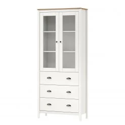 Maison Belfort Vitrine Rivery II - Pin massif - Blanc