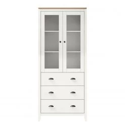 Maison Belfort Vitrine Rivery II - Pin massif - Blanc -Meubles de salon Soldes 1000218470 210128 06223600184 DETAILS P000000001000218470