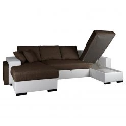 Fredriks Canapé panoramique Bardwell - Similicuir, tissu - Marron / Blanc 12 Fredriks Canapé panoramique Bardwell - Similicuir, tissu - Marron / Blanc -Meubles de salon Soldes 1000218701 210202 11591500208 DETAILS P000000001000218701