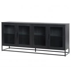 Ars manufacti Buffet Kayys - Verre / Métal - Noir