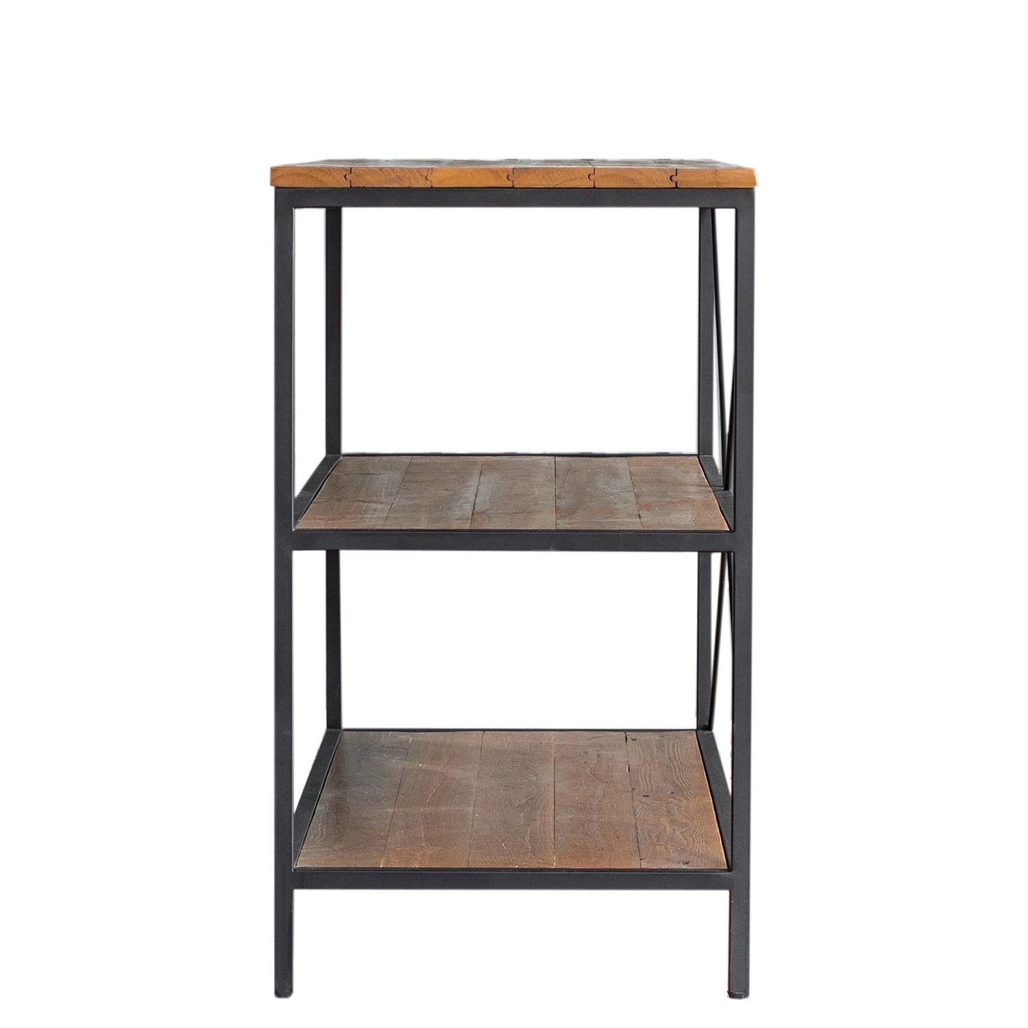 Ars manufacti Étagère Grasby I - Pin recyclé / Métal - Pin foncé / Noir 7 Ars manufacti Étagère Grasby I - Pin recyclé / Métal - Pin foncé / Noir – Image 5