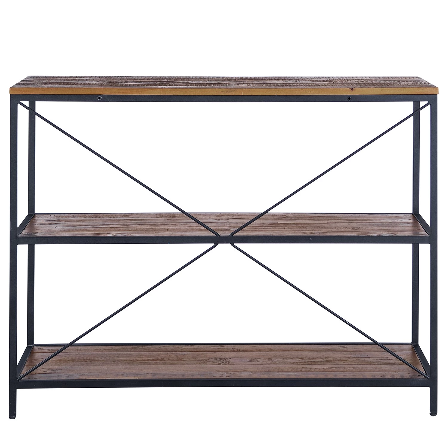 Ars manufacti Étagère Grasby I - Pin recyclé / Métal - Pin foncé / Noir 6 Ars manufacti Étagère Grasby I - Pin recyclé / Métal - Pin foncé / Noir – Image 4