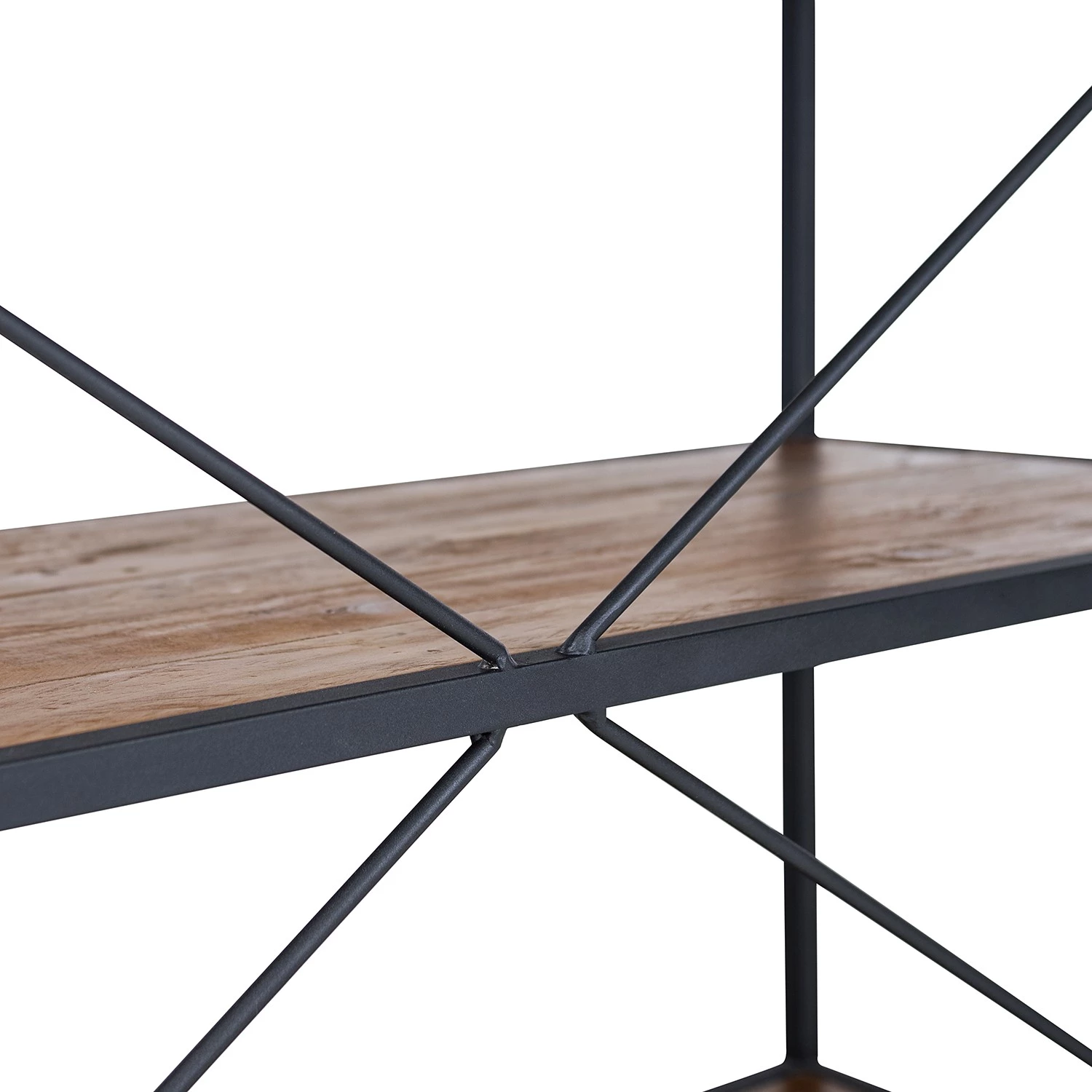 Ars manufacti Étagère Grasby I - Pin recyclé / Métal - Pin foncé / Noir 11 Ars manufacti Étagère Grasby I - Pin recyclé / Métal - Pin foncé / Noir – Image 9