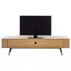 Studio Copenhagen Meuble TV Danica - Placage en bois véritable - Gris foncé mat / Frêne -Meubles de salon Soldes 1000220429 210903 11024700084 DETAILS P000000001000220429