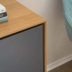 Studio Copenhagen Buffet Danica - Placage en bois véritable - Gris foncé mat / Frêne -Meubles de salon Soldes 1000220479 201113 13034900051 DETAILS P000000001000220479