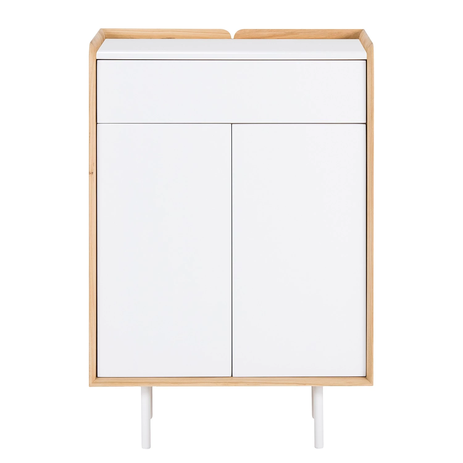 Studio Copenhagen Commode Noovi - Partiellement en chêne sauvage massif - Blanc / Chêne sauvage 7 Studio Copenhagen Commode Noovi - Partiellement en chêne sauvage massif - Blanc / Chêne sauvage – Image 5