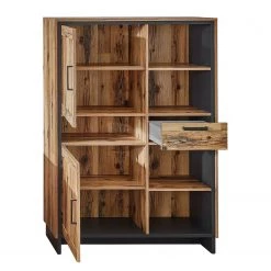 Ridgevalley Buffet haut Priay - Imitation mélèze / Graphite -Meubles de salon Soldes 1000220678 200819 06355300076 DETAILS P000000001000220678