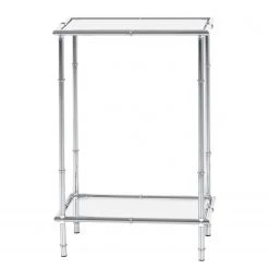 Loftscape Console Newellton - Verre / Métal - Chrome 9 Loftscape Console Newellton - Verre / Métal - Chrome -Meubles de salon Soldes 1000221673 200812 13174800081 DETAILS P000000001000221673