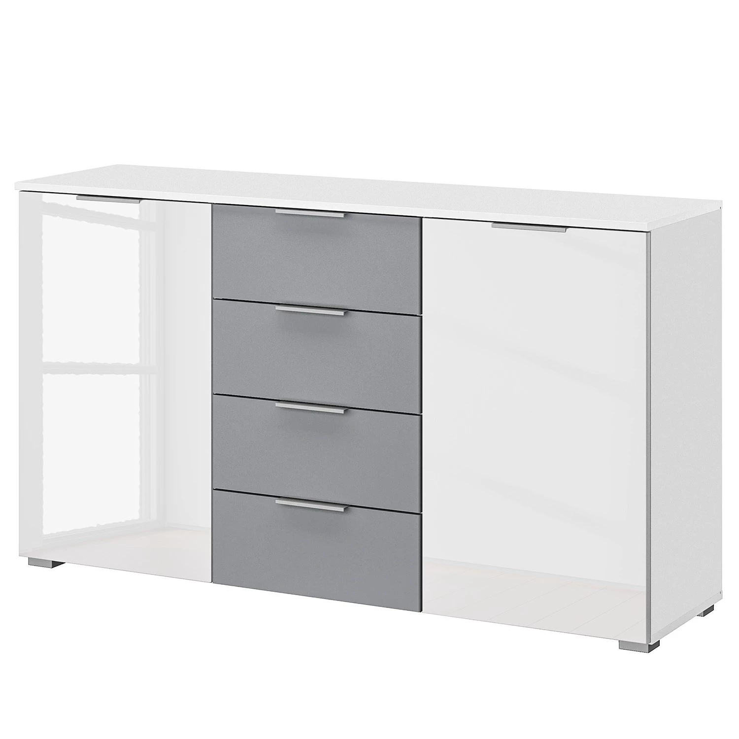 Rauch Orange Commode Bellezza III - Blanc brillant / Gris 3 Rauch Orange Commode Bellezza III - Blanc brillant / Gris