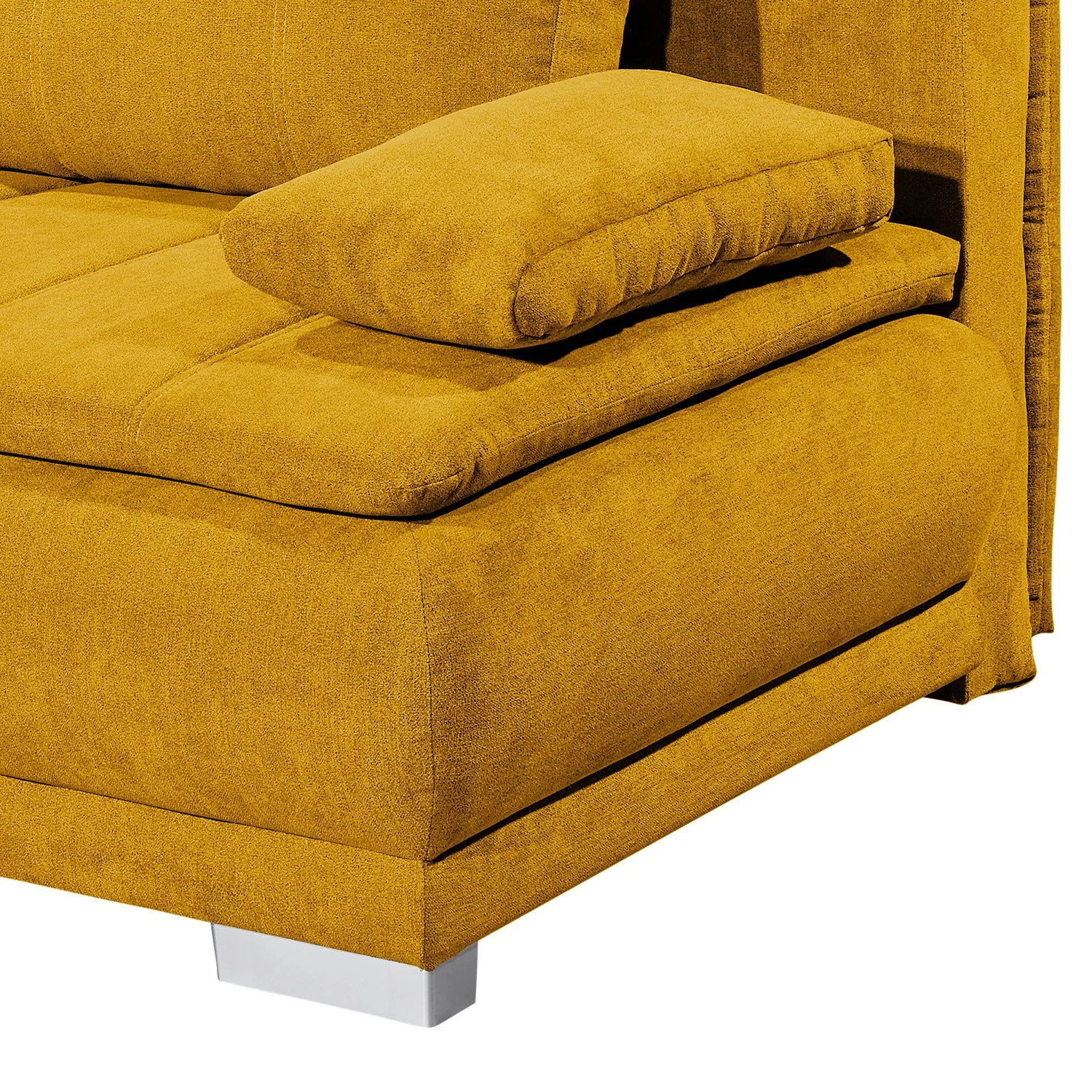 Fredriks Canapé convertible Redhill - Microfibre - Microfibre Ranu: Jaune moutarde 10 Fredriks Canapé convertible Redhill - Microfibre - Microfibre Ranu: Jaune moutarde – Image 8