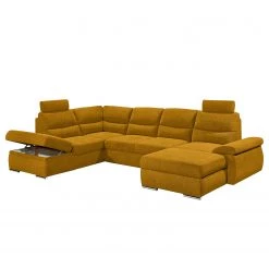 Fredriks Canapé panoramique Caldwell - Tissu - Tissu Roge: Safran - Méridienne longue à gauche (vue de face) -Meubles de salon Soldes 1000222154 201119 09423400391 DETAILS P000000001000222154