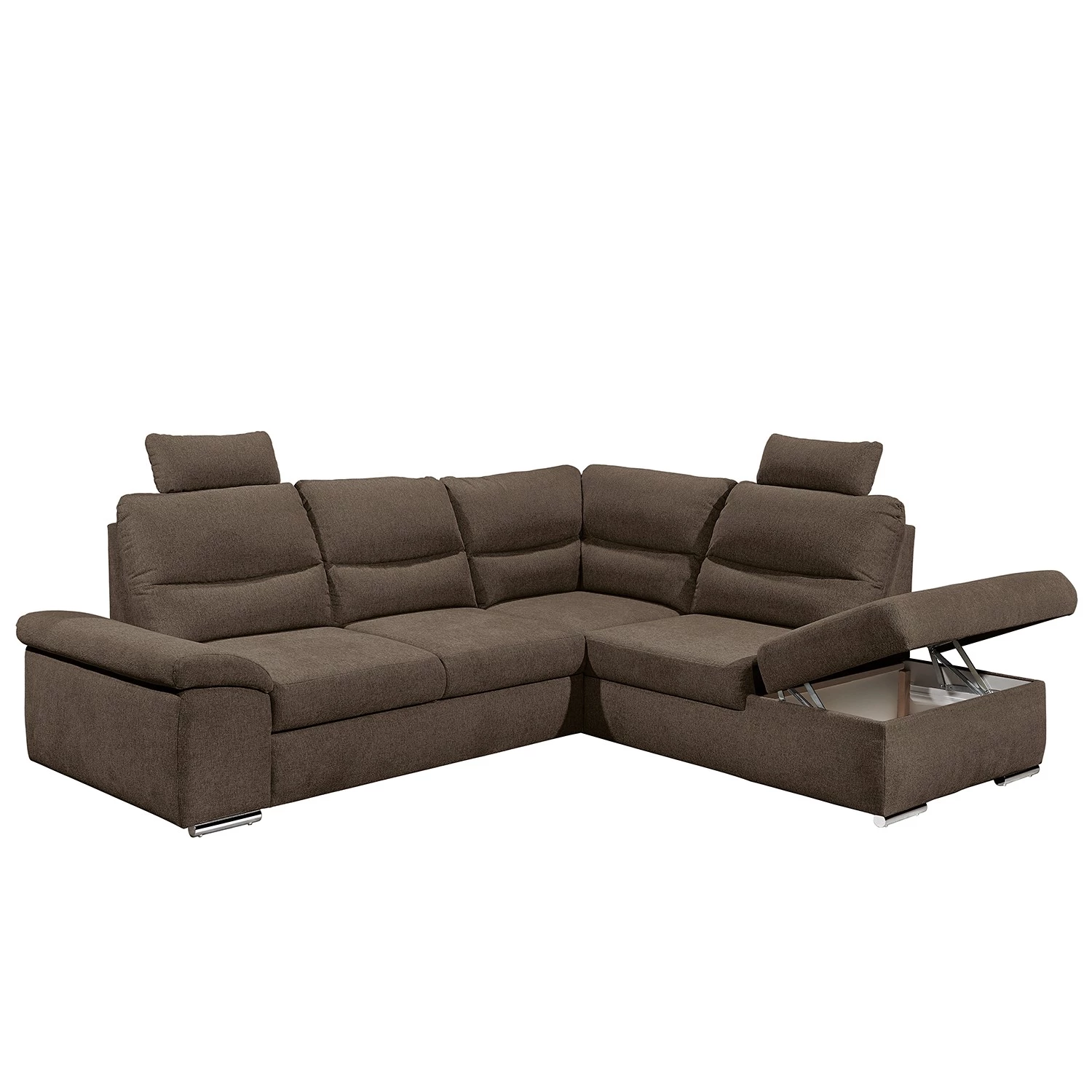 Fredriks Canapé d’angle Caldwell - Tissu - Tissu Roge: Espresso - Méridienne longue à droite (vue de face) 8 Fredriks Canapé d’angle Caldwell - Tissu - Tissu Roge: Espresso - Méridienne longue à droite (vue de face) – Image 6