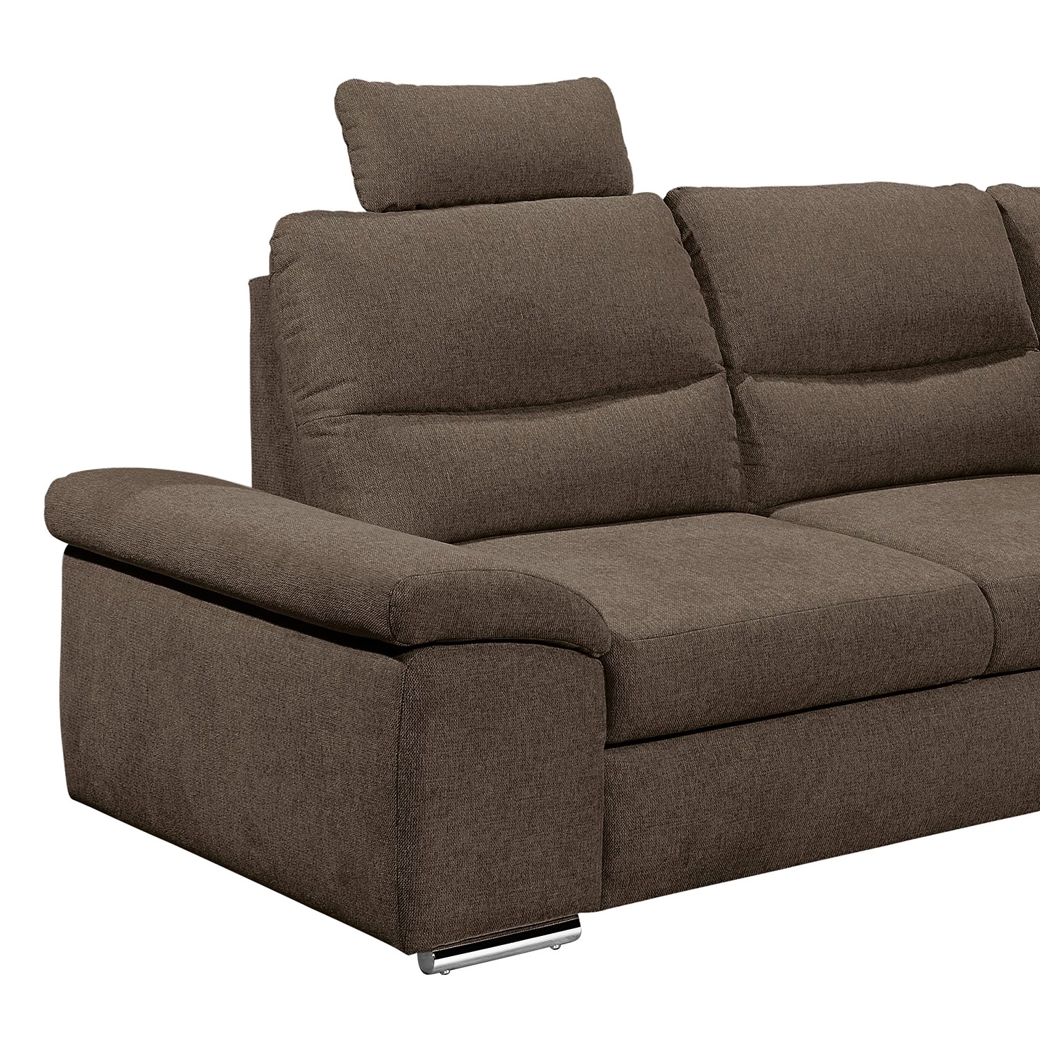 Fredriks Canapé d’angle Caldwell - Tissu - Tissu Roge: Espresso - Méridienne longue à droite (vue de face) 10 Fredriks Canapé d’angle Caldwell - Tissu - Tissu Roge: Espresso - Méridienne longue à droite (vue de face) – Image 8