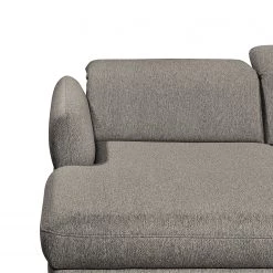 Fredriks Canapé panoramique Glenmoore - Tissu - Tissu Ganum: Gris minéral - Méridienne courte à gauche / longue à droite (vue de face) -Meubles de salon Soldes 1000222220 201113 21121300178 DETAILS P000000001000222220