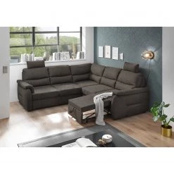 Fredriks Canapé d’angle Gladwin - Microfibre Ranu: Gris minéral - Fonction lit à gauche (vue de face) -Meubles de salon Soldes 1000222268 210726 07143300004 MOOD DETAILS P000000001000222268 mood