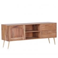 Ars manufacti Meuble TV Bozel - Cannage / Acacia massif / Acacia / Doré -Meubles de salon Soldes 1000223470 200826 12351000019 DETAILS P000000001000223470
