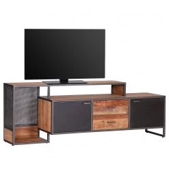 Ars manufacti Meuble TV Fyfield - Acacia massif / Métal - Acacia / Gris